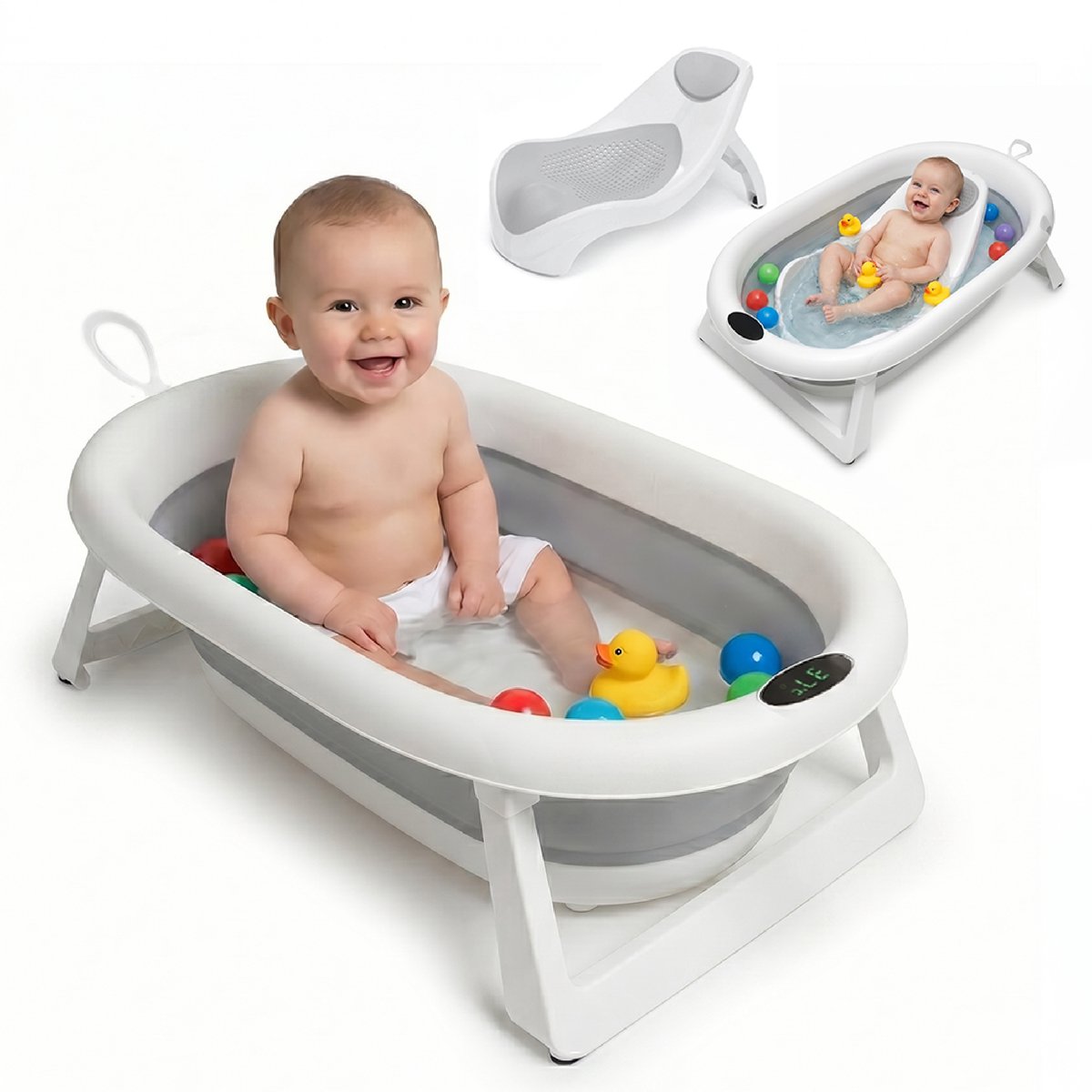 Baby Habits Inklapbare Badset met Thermometer 1