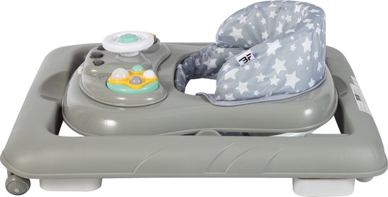 Bebies First Loopstoel 3-in-1 - Inklapbaar & Verstelbaar - Grijs 4