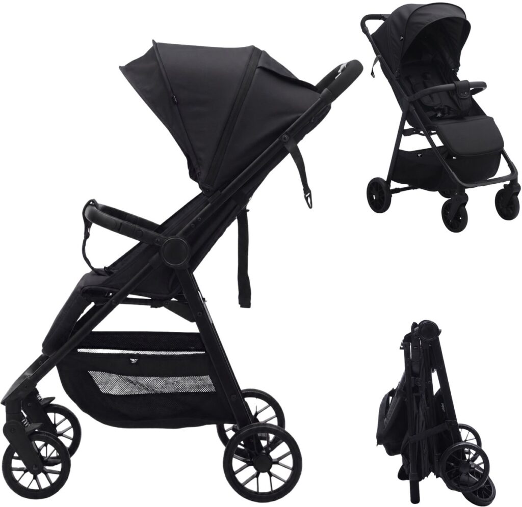 Bebies First MIO Lichtgewicht Buggy - Zwart 1