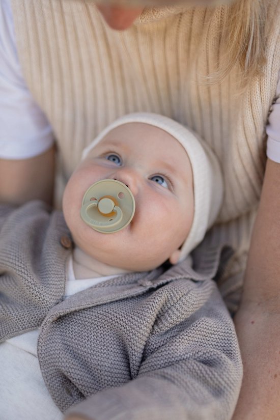 BIBS Colour Speen Set - 2 Stuks, Ivory/Blush, Maat 1 3