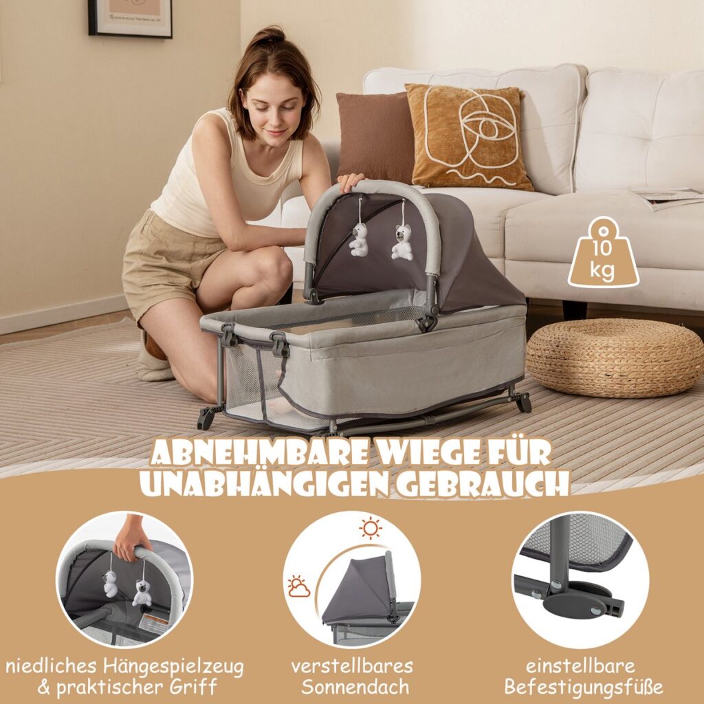 Costway 5-in-1 Babybedset 1