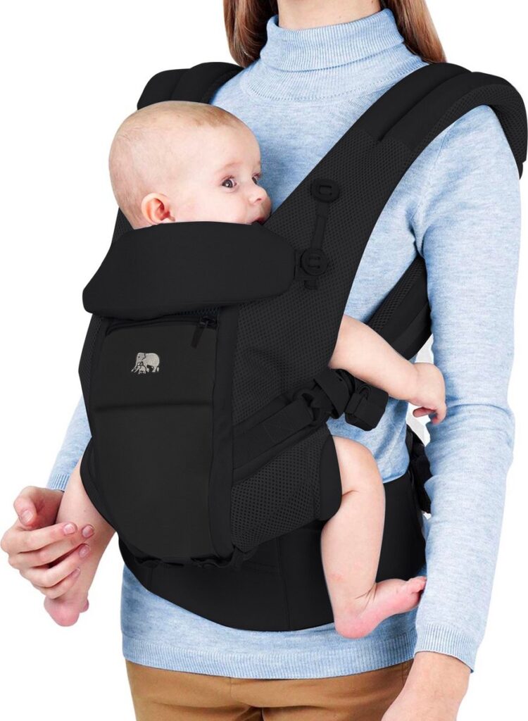 Deryan 4-in-1 Ergonomische Draagzak - Zwart 1