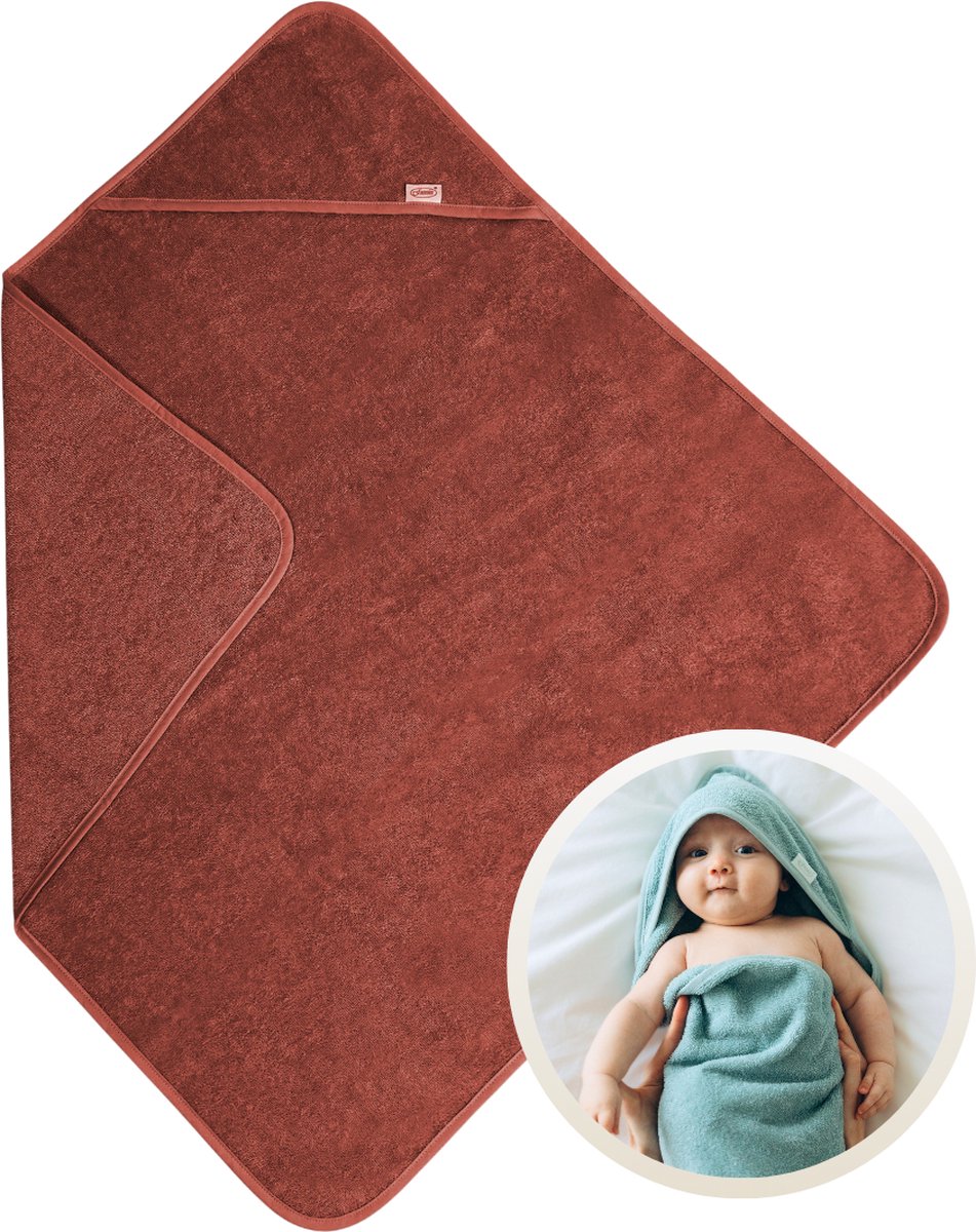 Funnies Badcape Copper 100x100 cm - Zacht & Absorberend 1