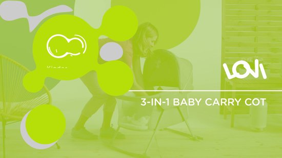 KinderKraft Lovi 3in1 Wieg & Campingbed & Schommelwieg 2