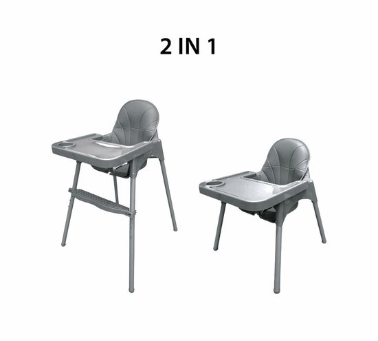 Liefjes & Co 2-in-1 Kinderstoel Grijs 5