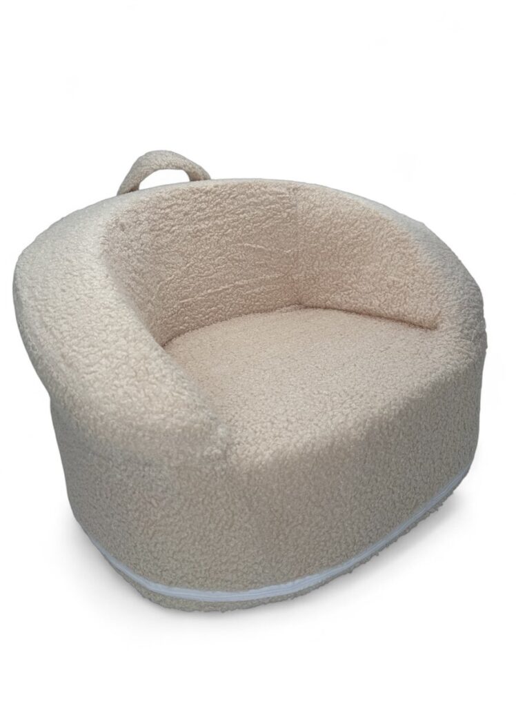 Liefjes & Co Fluffy Teddy Sofa - Beige Kinderfauteuil 1