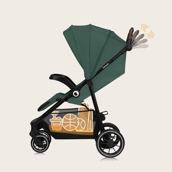 Lionelo Emma One Buggy - Tot 22 kg - XXL Kap - EVA Wielen 5