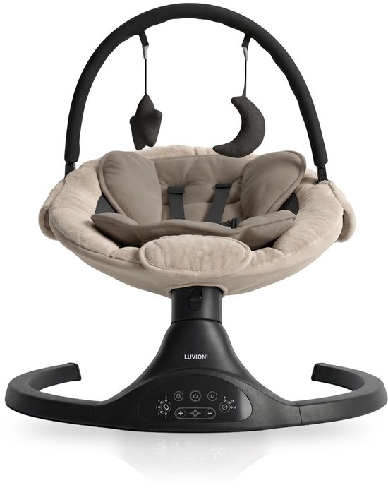 Luvion Baby Swing Beige - Elektrische Wipstoel met Wasbare Hoes 3
