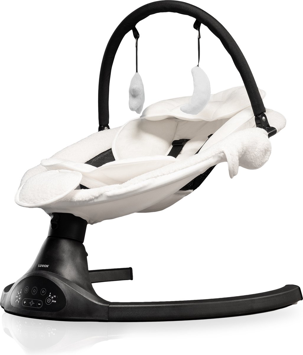Luvion Baby Swing Beige - Elektrische Wipstoel met Wasbare Hoes 5