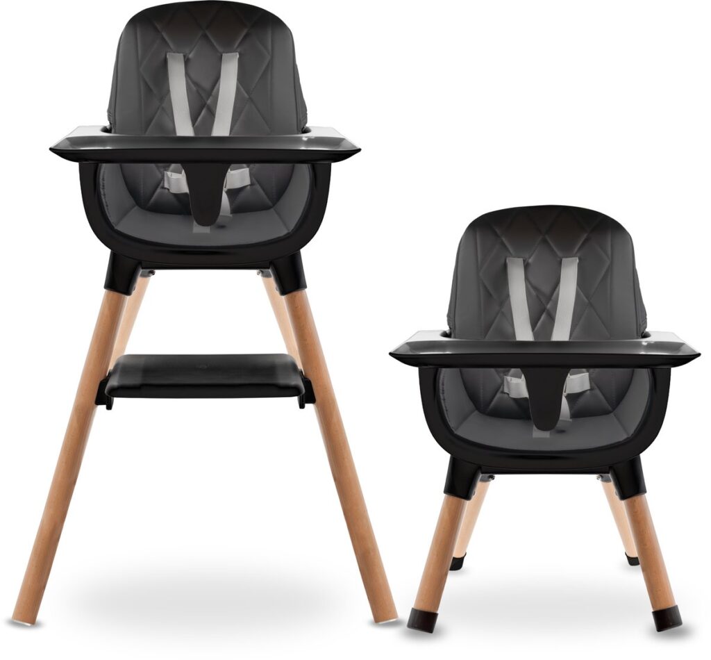 Luvion Kinderstoel - High Chair Zwart 1