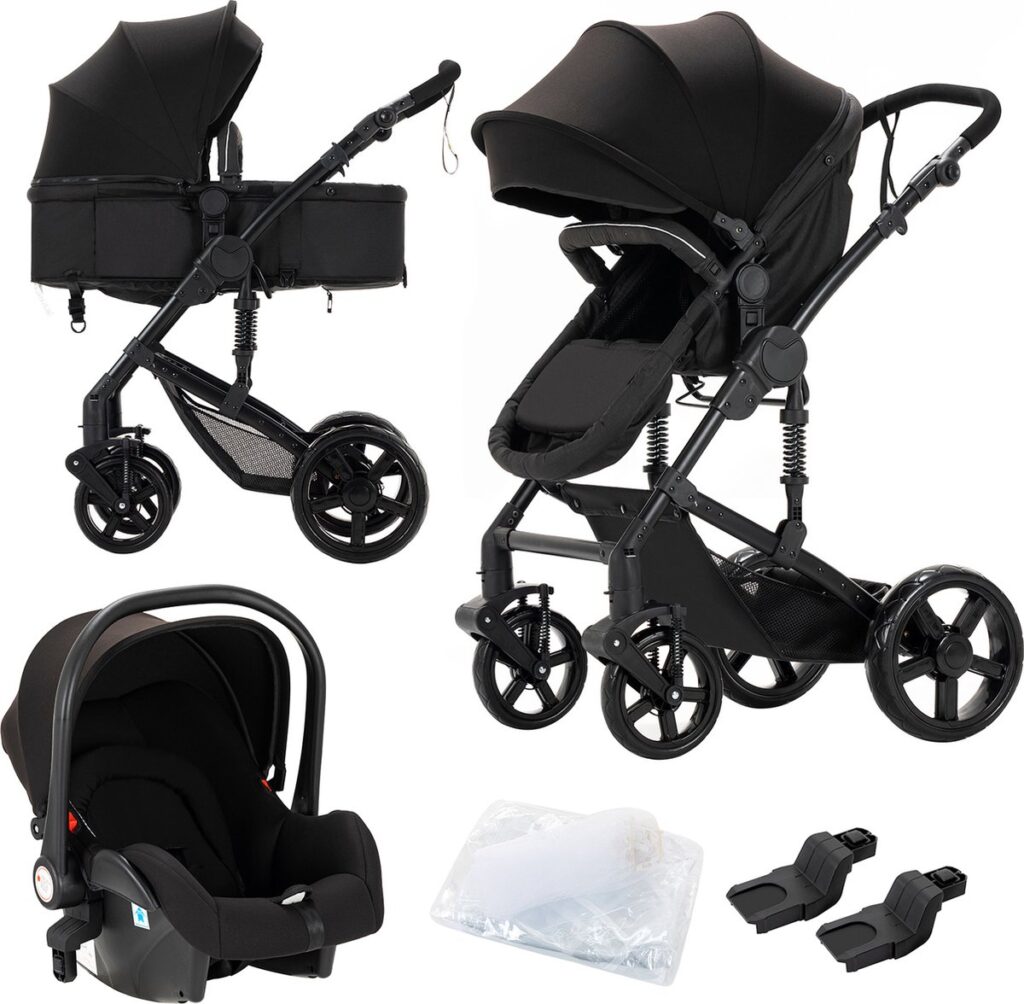Luxe 3-in-1 Kinderwagen - Inklapbaar - 0-36 Maanden | Merkloos 1