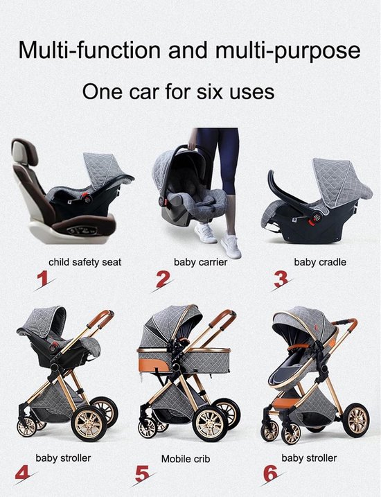 Luxe Kinderwagen Set - Merkloos 3