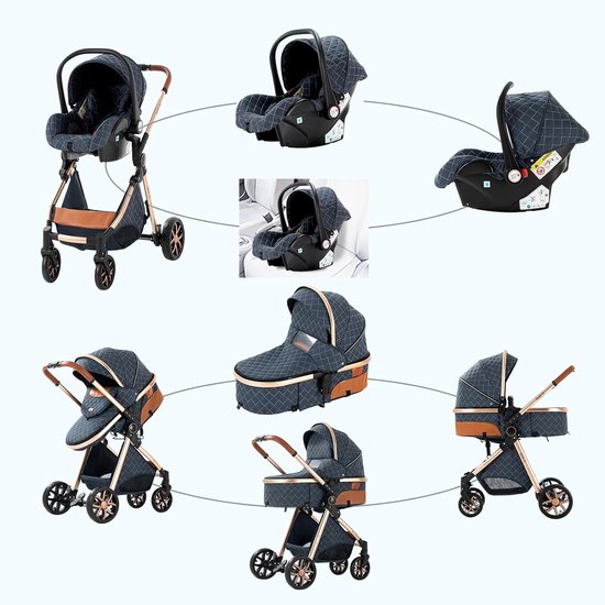 Luxe Kinderwagen Set - Merkloos 5