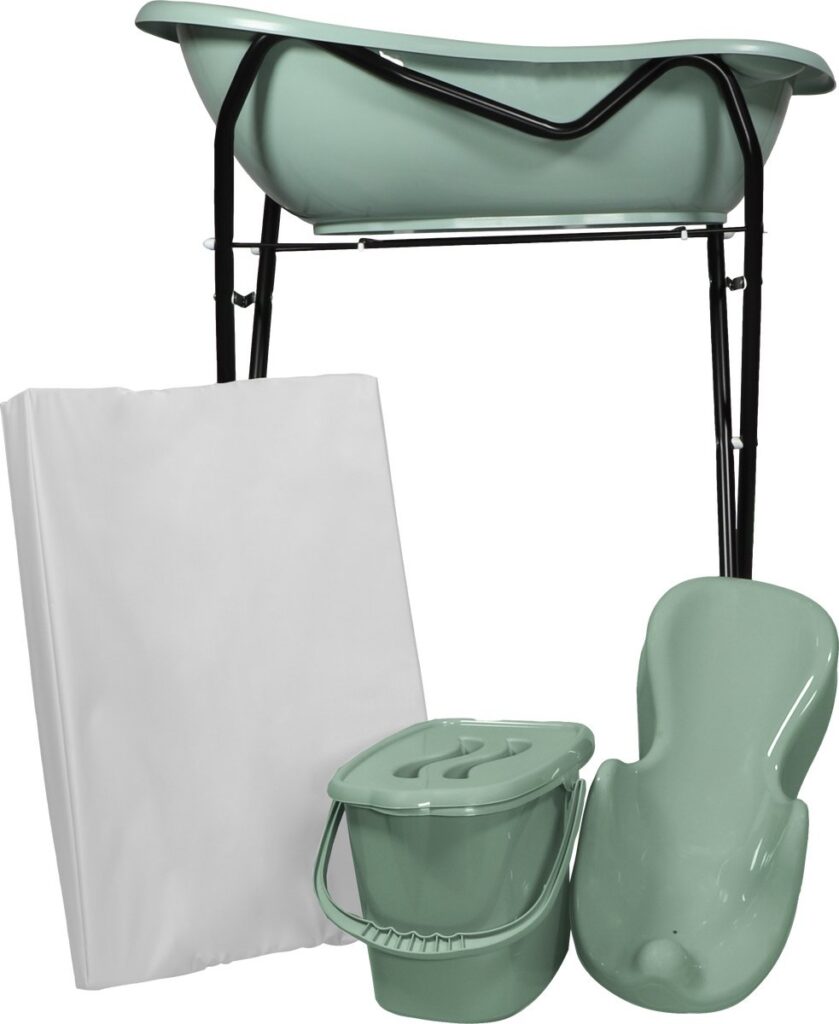 MamaLoes Stone Green Badset met Zwarte Standaard 1
