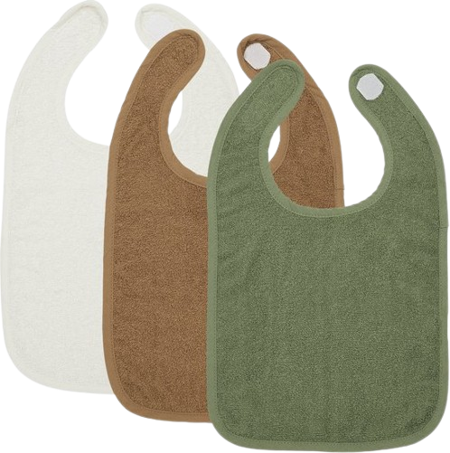 Meyco 3-pack Badstof Slabjes Meerkleurig 1