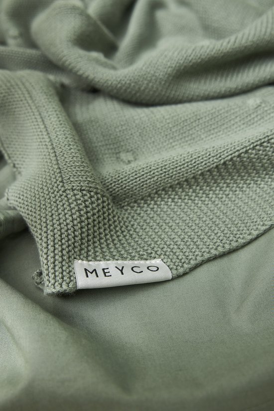 Meyco Mini Knots Wiegdeken - Forest Green - 75x100cm - 1.0 TOG 5