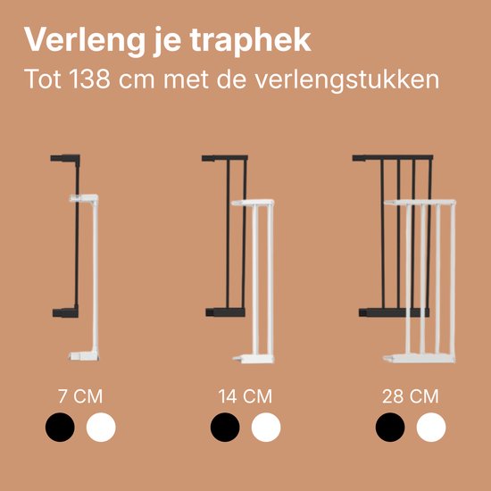Noma Klemtraphekje 75-82 cm - Wit 2