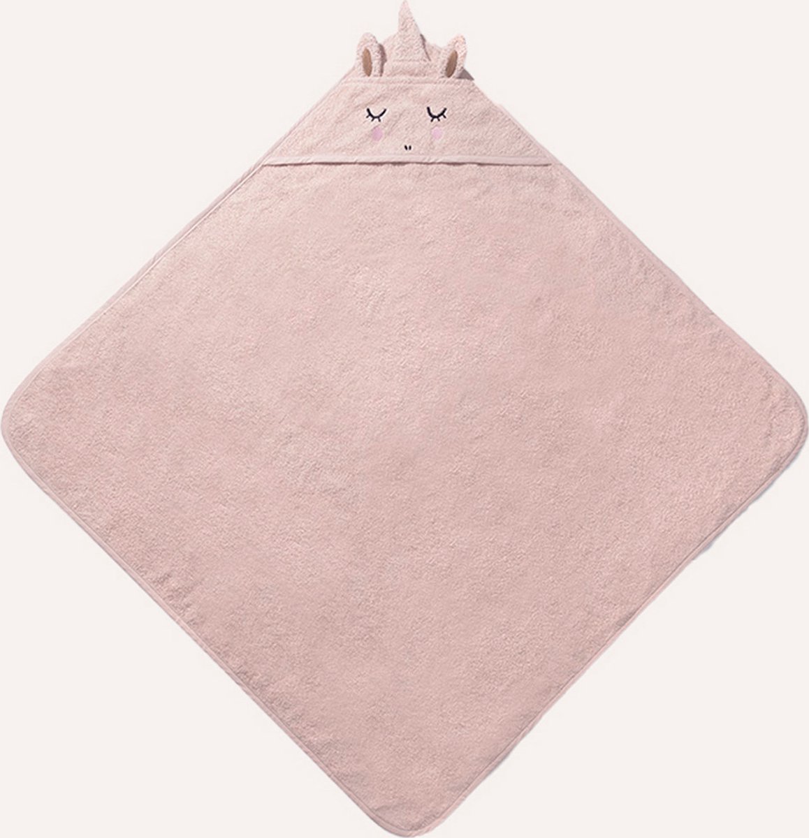 Petite Amélie Lara Badcape - Licht Roze - 100% Biologisch Katoen 1