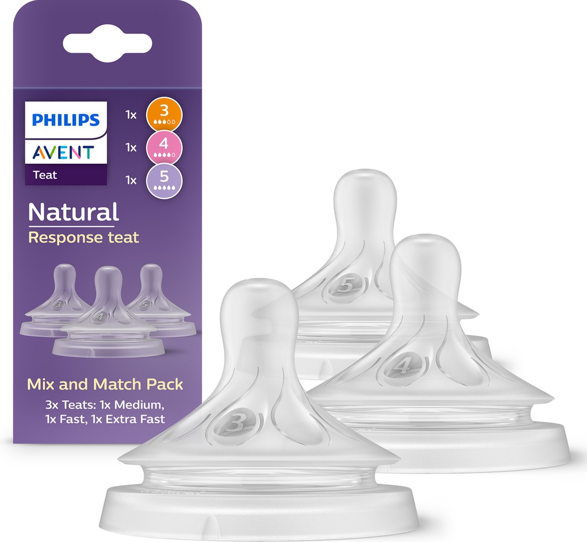 Philips Avent Natuurlijke Flessenpenen - Snelheid 2 stuks 1