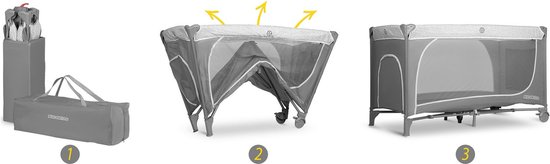 Reiswieg 125x65x78cm RK-241 Grijs - Reiswieg Compact 3