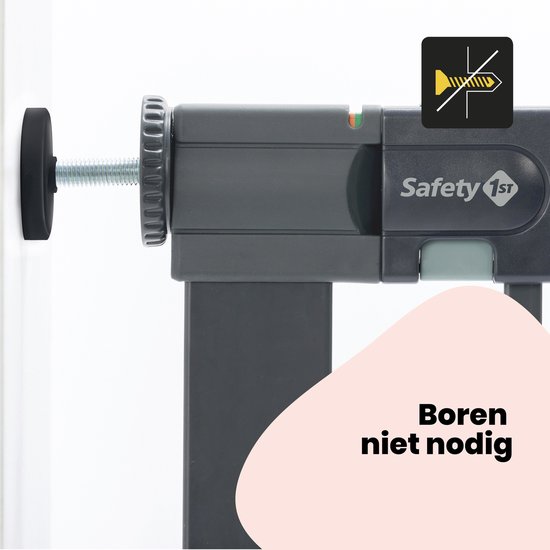 Safety 1st Easy Close Traphekje 73-80 cm - Metal Black 5