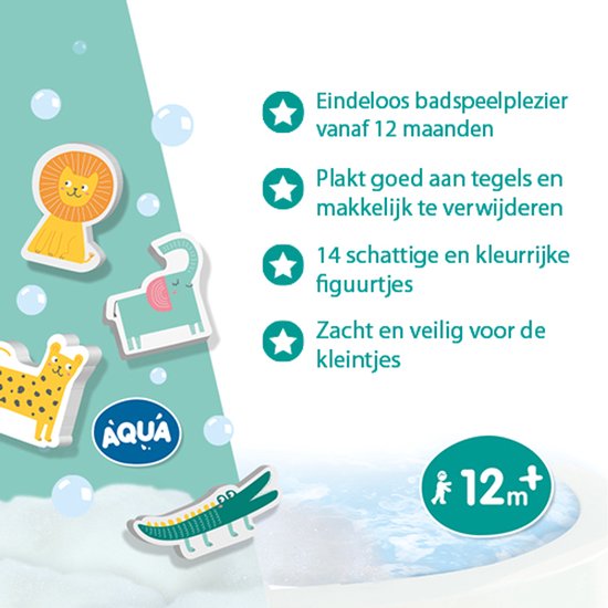 SES Creative Safari Badspeelgoed - 14 Foam Dieren 2
