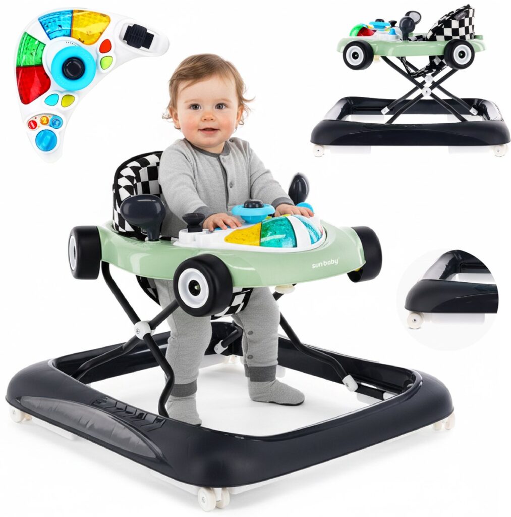 Sun Baby Loopstoel Salie-Zwart 1
