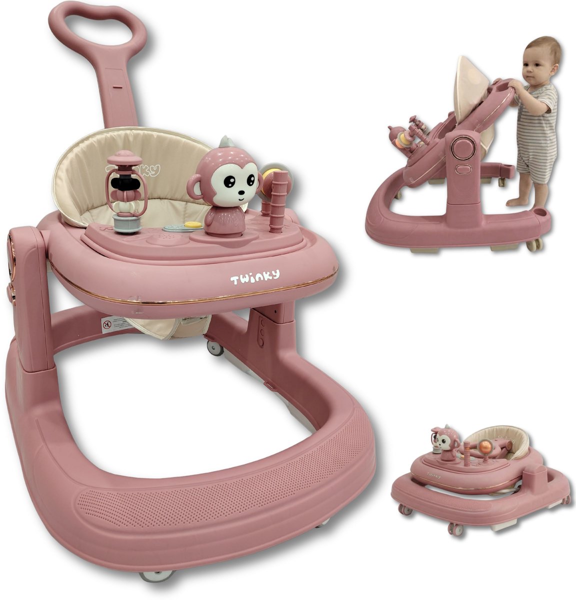 Twinky 4-in-1 Inklapbare Loopstoel & Loopwagen 1