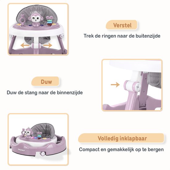 Twinky Loopstoel 2-in-1 Babywalker 5