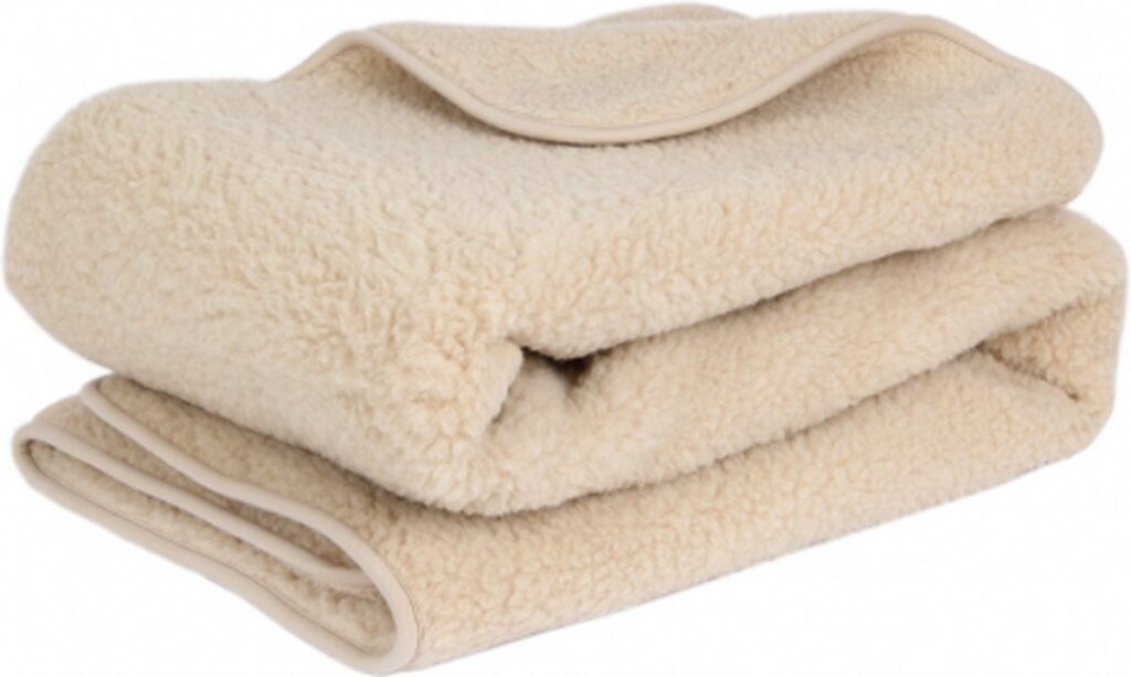 Wollies Merino Ledikant Deken - Amandel - 95x135 cm 1