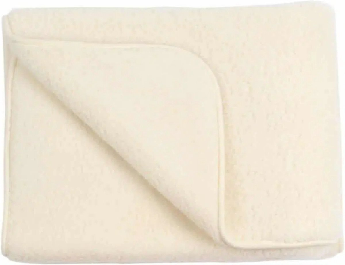 Wollies Merino Wiegdeken 75x100 cm - Wit 1