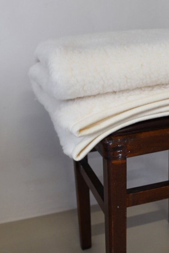 Wollies Merino Wiegdeken 75x100 cm - Wit 4