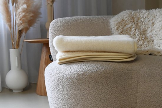 Wollies Merino Wiegdeken 75x100 cm - Wit 5