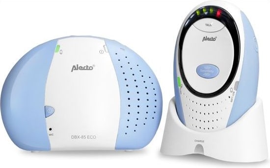Alecto DBX-85 ECO - Full Eco DECT Babyfoon - Wit/Blauw