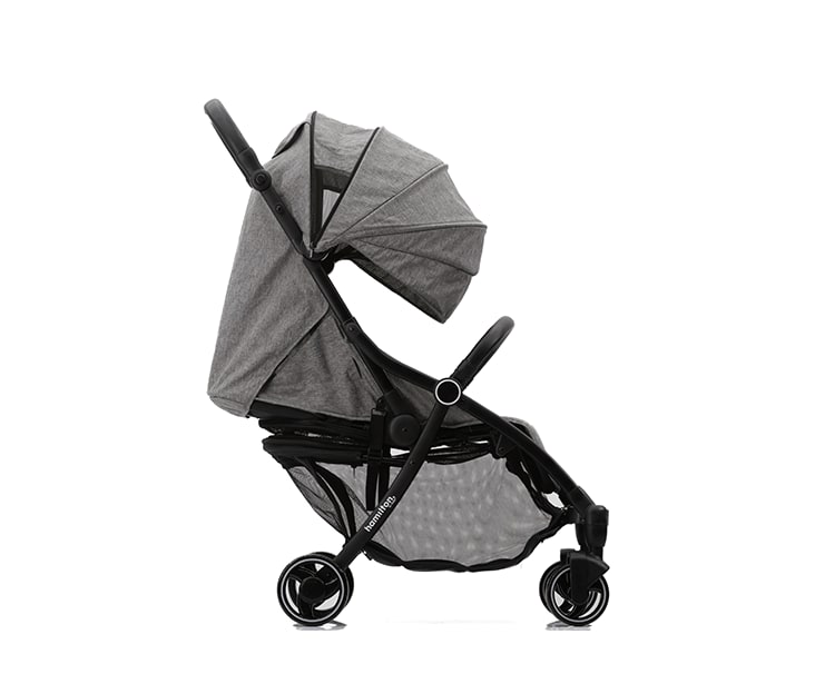 Hamilton by Yoop XL Buggy – MagicFold™ Technologie – Tot 22kg – 50 liter Bagagevak – Premium Wandelwagen – Inklapbaar – Gemêleerd lichtgrijs