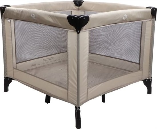 MamaLoes Inklapbare Box voor Baby - Beige - Compacte Kinderbox - Inclusief draagtas - Luuk