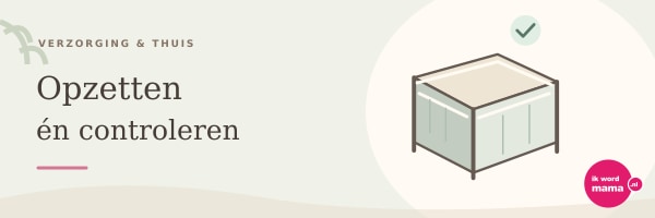 Illustratie bij opzetten én controleren met het Ik word mama-logo